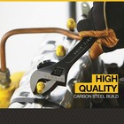 Klutch 4-pc  Adjustable Wrench Set  6in   8in   10in   12in   Chrome Vanadium