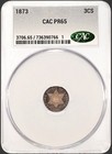 1873 Three Cent Silver Cacg Pr65