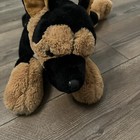 Fao Schwarz Realistic German Shepard Dog Plush Stuffed Animal Black Brown 21   