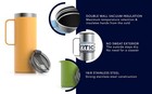 Rtic Insulated Stainless Steel 16 Oz Travel Tumbler Cup Screw Lid Alpine Yellow