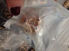 Huge Lot Of 33 Pairs Of Fashion Jewelry Metal Earrings Different Designs