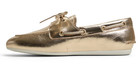 Sperry Top-sider Slim Boat Women   s Shoes Gold Size 7 5 M Nwt