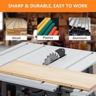 10 Inch Portable Benchtop Table Saw 15 Amp 5000rpm 90   Cross Cut 0-45   Bevel Cut