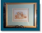 Vtg    cherished Teddies    Signed Early Lithograph By Priscilla Hillman Nursery Art