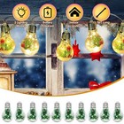 Globe String Lights Led Bulbs Hanging Party Indoor Christmas Tree Decorations