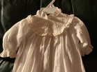 Antique Baby Christening baptismal Off White Dressing Gown Handmade