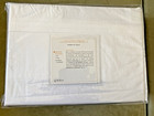 New White Bellino Italy Luxury Hemstiching Queen Sheet Set 100  Cotton Percale