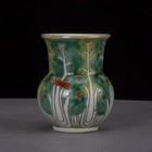 Chinese Qing Qianlong Famille Rose Porcelain Cabbage Pattern Pot 4 0 Inch