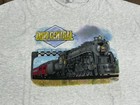 Vintage Ohio Central Railroad Size Xl Mens Shirt Train Rr Locomotive Steam Coal