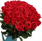 Fake Rose Artificial Silk Roses Red Flowers Bridal Wedding Bouquet Home Decor