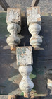 Antique Lot Of 15 Small Wood Porch Span Spindles 6    Shabby White Vtg