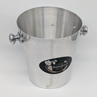 Perrier Jouet Champagne Ice Metal Bucket Knob Handles Vogalu France Vintage Rare