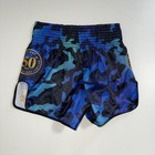 Fairtex Muay Thai Shorts Blue Camo Adult Size Large Fight Mma