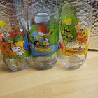 Mcdonald s Camp Snoopy Peanuts 3pc 16oz Clear Glass Tumbler Set