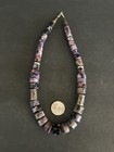 Navajo   Purple Sugilite   Sterling Silver  Necklace   21 