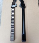 22   fret Electric Guitar Neck  Black High   gloss Maple  Rosewood Fretboard