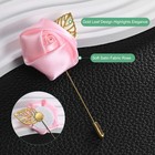 18-pack Flower Lapel Pins For Men  Rose Boutonnieres Pin  pink 