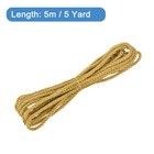 Twisted Cord Trim  5 Yard 5mm 3-ply Twine Braided Rope Thread dark Gold