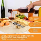 750 Ml Clear Wine Bottles 6 Cognac Corks W plastic Tops Pack Bordeaux Storage