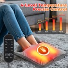 Electric Heated Foot Warmers Unisex Heating Pad 4 Levels Over-heating Protect