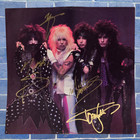 Motley Crue   Signed Insert Sleeve   4 Members   Theatre Of Pain