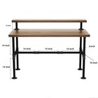 Industrial Pipe Table Legs Set - Iron-cast Finish Piping For Wooden Computer    