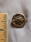 Antique Victorian Gold Tone Sterling Silver Floral Pin 