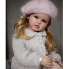 30  Finished Reborn Baby Doll Girl Toddler Yellow Long Hair Rooted Handmade Gift