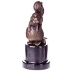 Bronze Squirrel On Acorn Sculpture