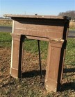 Antique Wood Fireplace Surround  46x51  Architectural Salvage Rustic Mantel A22