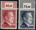 Stamp Germany Mi 799-802 Sc 524-7 1941 Ww2 3rd Reich Hitler Tabs Top Mnh