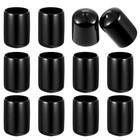 12 Pcs 1-inch Rubber Caps And Plugs  Round End Cap For Metal Tubing Protective 