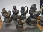 Burmese Bronze Opium Weight Set Of 5 - 19th Century - Rare