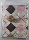 Trend Lab Baby Accessories Prep School Pink Tab Top Window Valance 53  X 15  Nip