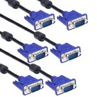 3-pack 10 Ft Vga To Vga Hd15 Male To Male Cable For Tv Computer Monitor