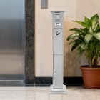 44 09   Stainless Steel Outdoor Standing Cigarette Butt Receptacle W  4 Screws