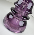 Vintage Purple Amethyst Cd154 Whitall Tatum No 1 Glass Insulator Great Usa Made