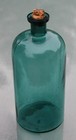 Utilitarian Apothecary Bottle Teal Blue Northrop   Son Castleton  Vermont