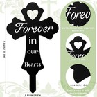 Cross Grave Markers For Cemetery Decoration Memorial Forever In Our Hearts