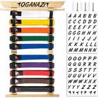 Bamboo Martial Arts Belt Display Rack Medal Holder Taekwondo Karate Showcase New
