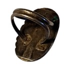 Delicate Navajo Blue Diamond Nevada Turquoise Sterling Silver Ringsz5