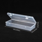 3pcs Mini Plastic Storage Containers Box With Hinged Lid 6 1x2 5 Inches Small