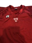 Game Worn Used Cornell Big Red Fb Jersey Russell Size L W cornell Sprint Patch