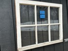 30 X 25 Vintage Antique Window Sash  Old 6 Pane  Frame 1948 Arts   Crafts