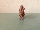 Antique German Black Forest Folkart Carving  Squirrel Eating Nut-very Good
