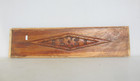 Antique Carved Wooden Panel Plaque Old Wood Victorian Scrolls Vintage 7 x27 5 