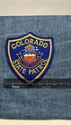 Colorado State Patrol Collectable Iron-on Patch  Blue   Gold Colored - Vintage