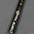 Vintage Chinese Black Bamboo Dizi Flute Key Of F Transverse Flute