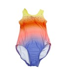 Gk Elite Girls  Suni Lee Tangerine Dreams Leotard Multicolor Size Small
