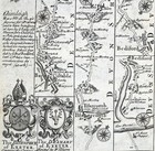 1720 Ogilby Bowen Road Map Barnstable Ilfarcomb Bediford Exeter Devonshire Uk